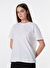 Limon Beyaz Kadın Relaxed Düz T-Shirt L4WL-TST-9000 