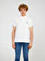 The Crow Düz Beyaz Erkek Polo T-Shirt SUMMER POLO