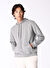 Limon Gri Melanj Erkek Kapüşon Relaxed Düz Sweatshirt L4WM-SWT9501 
