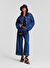 KARL LAGERFELD Koyu Mavi Kadın Denim Ceket 241W1422