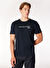 Lacivert Erkek Bisiklet Yaka Relaxed Fit Baskılı Pamuk T-Shirt J4WM-TST7217  