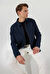 People By Fabrika Lacivert Erkek Bisiklet Yaka Basic Kazak SPBF4WM-KZK5002