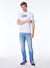 K-Way Bisiklet Yaka Beyaz Erkek T-Shirt K4125DW_ODOM TYPO
