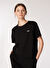 Jeep Siyah Kadın Bisiklet Yaka Relaxed Fit Baskılı Pamuk T-Shirt J4WL-TST4011