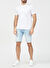 John Richmond Bisiklet Yaka Beyaz Erkek T-Shirt UMP24045TS