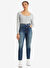 Levis Yüksek Bel Boru Paça Tapered Fit Koyu Lacivert Kadın Denim Pantolon HIGH WAIST MOM JEAN TK MOVING TARGE