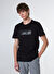 Mustang Siyah Erkek Relaxed Baskılı T-Shirt M4WM-TST-1563 