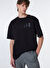 Mustang Siyah Erkek Loose Fit Baskılı T-Shirt M4WM-TST-1985 