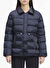 Calvin Klein Lacivert Kadın Gömlek Yaka Standart Fit Puffer Mont MW PADDED SATIN DRAWSTRINGJACKET
