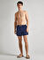 Pepe Jeans Lacivert Erkek Normal Desenli Şort Mayo PMB10395 595 RUBBER SH SWIMSHORT 