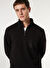 People By Fabrika Siyah Erkek Dik Yaka Relaxed Baskılı Sweatshirt PBF4WM-SWT 5014