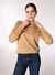 People By Fabrika Bisiklet Yaka Vizon Kadın Basic Kazak PBF4WL-KZK5012