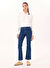 Mustang Mavi Kadın Flare Yıkamalı Denim Pantolon GEORGIA SKINNY FLARED 