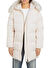 Tommy Hilfiger Beyaz Kadın Dik Yaka Standart Fit Puffer Mont MW DOWN SHIMMER COAT WITH FUR