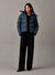 Calvin Klein Jeans Lacivert Kadın Dik Yaka Standart Fit Puffer Mont MW DOWN SHORT PUFFER