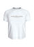 Calvin Klein Jeans Yuvarlak Yaka Baskılı Beyaz Kadın T-Shirt INSTITUTIONAL GRAPHIC BABY TEE 