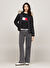 Tommy Jeans Siyah Kadın Dik Yaka Standart Fit Puffer Mont TJW BASIC HOODED DOWN JACKET EXT