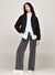 Tommy Jeans Siyah Kadın Dik Yaka Standart Fit Puffer Mont TJW ESSENTIAL PUFFER EXT
