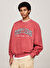 Tommy Jeans Kırmızı Erkek Bisiklet Relaxed Baskılı Sweatshirt DM0DM19757XIT  RLX TJ  GD VARSITY 