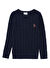 U.S. Polo Assn. Lacivert Erkek Çocuk Bisiklet Slim Fit Düz Kazak OLDERKIDS-BSK24 