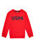 U.S. Polo Assn. Kırmızı Erkek Çocuk Baskılı Sweatshirt JEREMYKIDSSK024 
