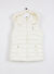 U.S. Polo Assn. Krem Kız Çocuk Dik Yaka Basic Fit Puffer Yelek TOLEDO24K