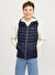 Jack & Jones Lacivert Erkek Çocuk Fermuarlı Normal Kalıp Puffer Mont 12258655