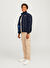 Jack & Jones Koyu Lacivert Erkek Çocuk Fermuarlı Normal Kalıp Puffer Mont 12259878