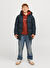Jack & Jones Füme Erkek Çocuk Fermuarlı Normal Kalıp Puffer Mont 12260475