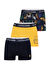 U.S. Polo Assn. Sarı - Lacivert Erkek Boxer 80474 