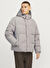 JJEBRADLEY PUFFER HOOD SN Kapüşonlu Regular Fit Bej Erkek Mont 12256974