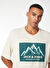 Jack & Jones Ekru Erkek Regular Fit T-Shirt 12258128_JJMAPPED TEE SS CREW NECK 