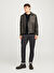 Jack & Jones Siyah Erkek Dik Fitted Kazak 12257771_JJEPERFECT KNIT CREW NECK 