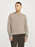 Jack & Jones Kahve Erkek Bisiklet YakaRelaxed Fit Kazak 12259666_JPRBLAMILANO STITCH KNIT C