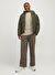 JJWORLD PUFFER JACKET Kapüşon Yaka Regular Fit  Haki Erkek Mont 12259850