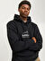 Jack & Jones Siyah Erkek Kapüşon Loose Fit Sweatshirt 12266908_JCOLIMA LOGO SWEAT HOOD BF 