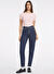MOM - ECO RECY CO RIVERSIDE Relaxed Desenli Koyu Mavi Kadın Denim Pantolon GJ G06 