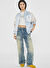 GO SATIN BOMBER JACK Mavi Kadın Bomber Ceket - NYLON SHINY