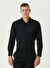 Network Siyah Erkek Gömlek Slim Fit Diyagonal Gömlek 1092977 
