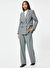 Koton Antrasit Melanj Kadın Kruvaze Regular Fit Blazer 5WAK50014UW 