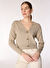 E 4.0 Design Studio x Fabrika Bej Kadın V Oversize Düz Hırka F4WL-HRK W61 