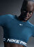 Nike Mavi Kadın Crop Düz T-Shirt FV5484-478 NIKE PRO DF 365 CROP LS 