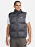 Nike Gri Erkek Fermuarlı Bol Kesim Düz Yelek FB7373-068 M NK CLUB PUFFER VEST 