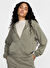 Nike Yeşil Kadın Fermuarlı Oversize Düz Zip Ceket FN2415-320 W NSW NK CHLL FT FZ HDY 