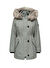 Only Yeşil Kadın Normal Düz Kaban ONLIRIS FUR WINTER PARKA LIFE CC OT 