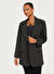 Only Koyu Füme Kadın Gömlek Rahat Çizgili Ceket ONLBRIE L/S OVS PINS BLAZER TLR 