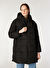 Only Siyah Kadın Kapüşon Normal Kapitone Kaban ONLCLAIR PUFFER HOOD COAT OTW CC 