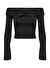 Only Düz Bluz ONLEA L/S TWIST OFF SHOULDER TOP JR 