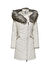 Only Ekru Kadın Dar Düz Kaban ONLNEWLINETTE FUR HOOD COAT OTW 