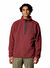 Columbia 2090891681_AM5780 Koyu Kırmızı Erkek Dik Yaka Normal Kalıp Polar Sweatshırt